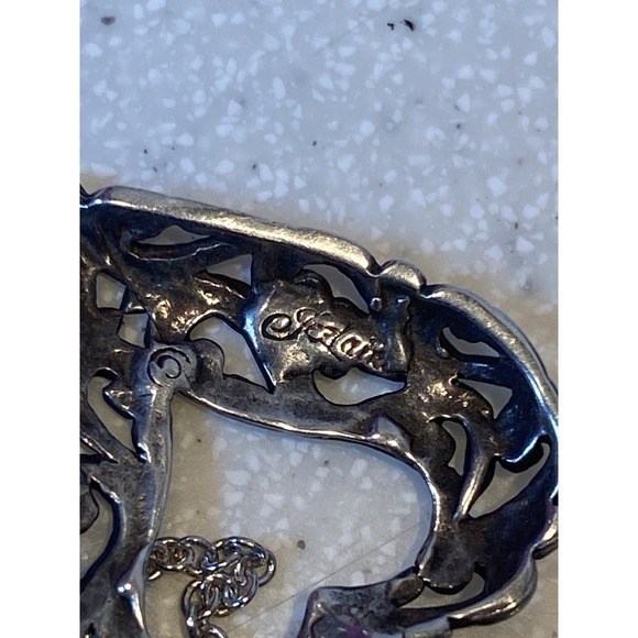 20" Sterling Silver Necklace with Heart Pendant - Picture 7 of 9